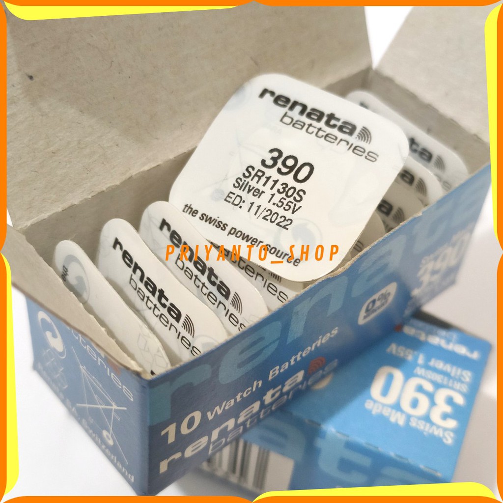 BATTERY BATERAI BATRE RENATA SR1130SW SR1130 SR 1130 SW 390 ORIGINAL
