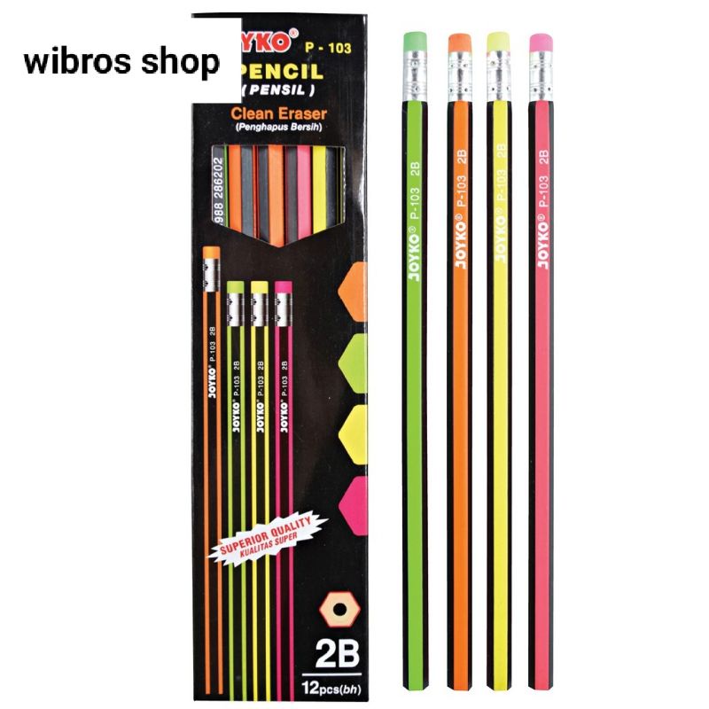 

Pencil / Pensil Joyko P-103 / 2B / 1 BOX 12 PCS s3247