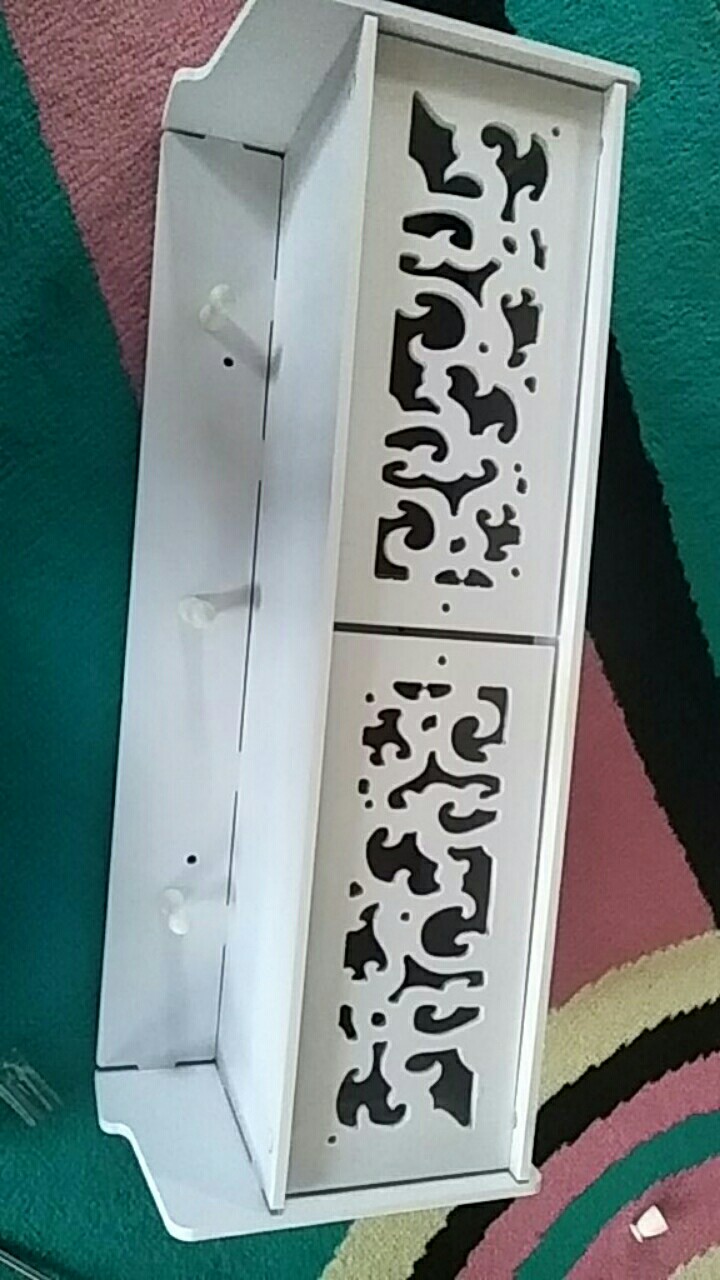 Rak Dinding Wall Ambalan Melayang Floating Gantung Vintage Putih K7r6 Toilet Kamar Kotak Aksesoris