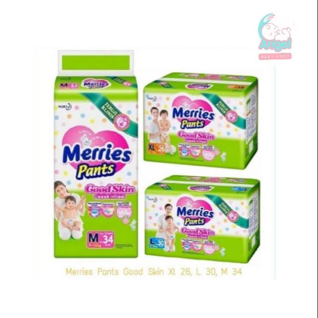 Merries Pants NB-S40 / M32 / L30 / XL26 /M48/ L42/ XL38  POPOK BAYI