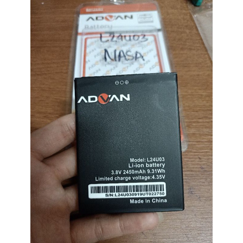 Baterai Advan Nasa / Baterai Advan L24U03 / Advan Nasa