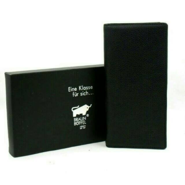 Dompet panjang pria wanita kulit sapi braun buffel