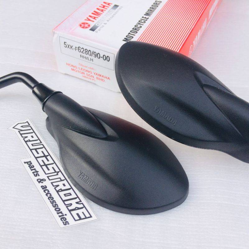 Spion Mirror Set Kanan Kiri Yamaha 125Z X1 125ZR 125 Z ZR Y125Z Y125ZR Original YGP Hong Leong 5XK-F6280-00 F6290-2