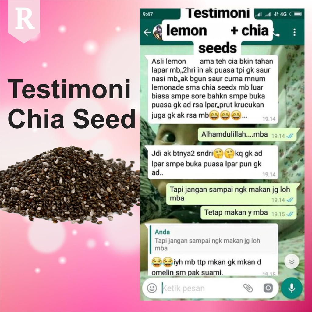 Penurun berat badan | Chia Seed Organic 250GR | Biji Chia hitam 100% MEXICO ASLI