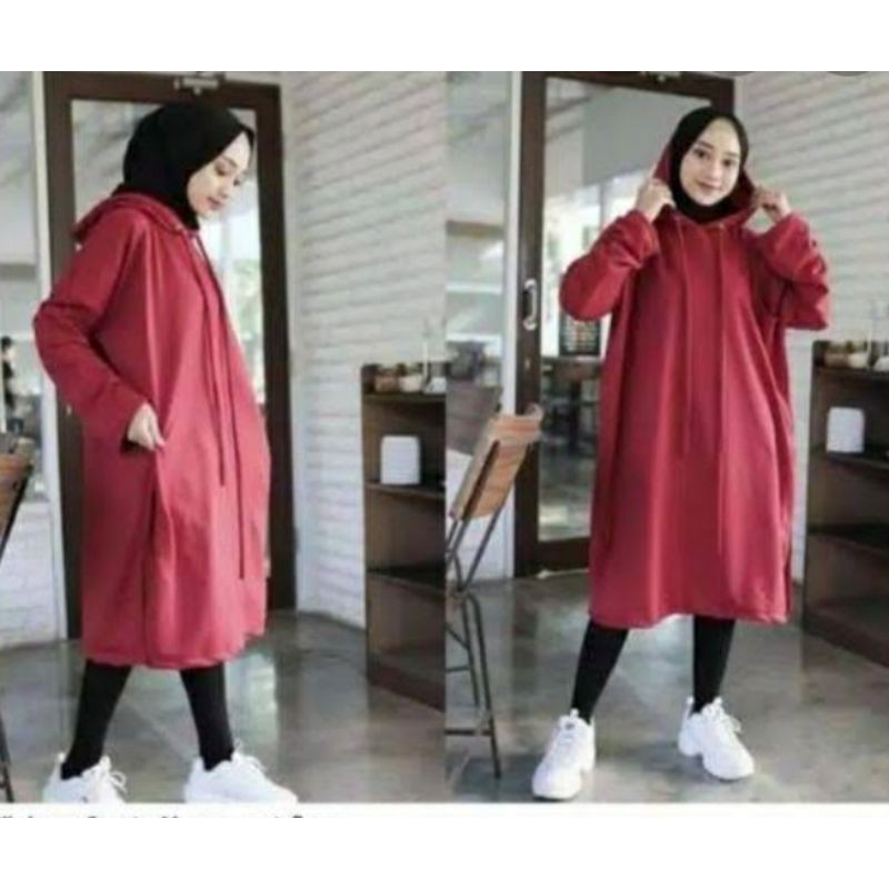 sweater hoodie hijaber murah (HJB)