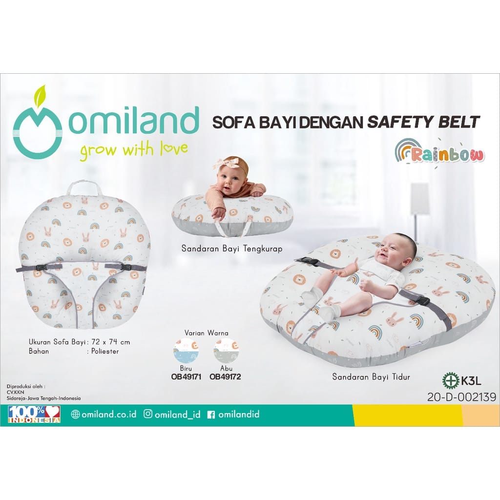 Omiland Sofa Bayi Rainbow (OB4917)