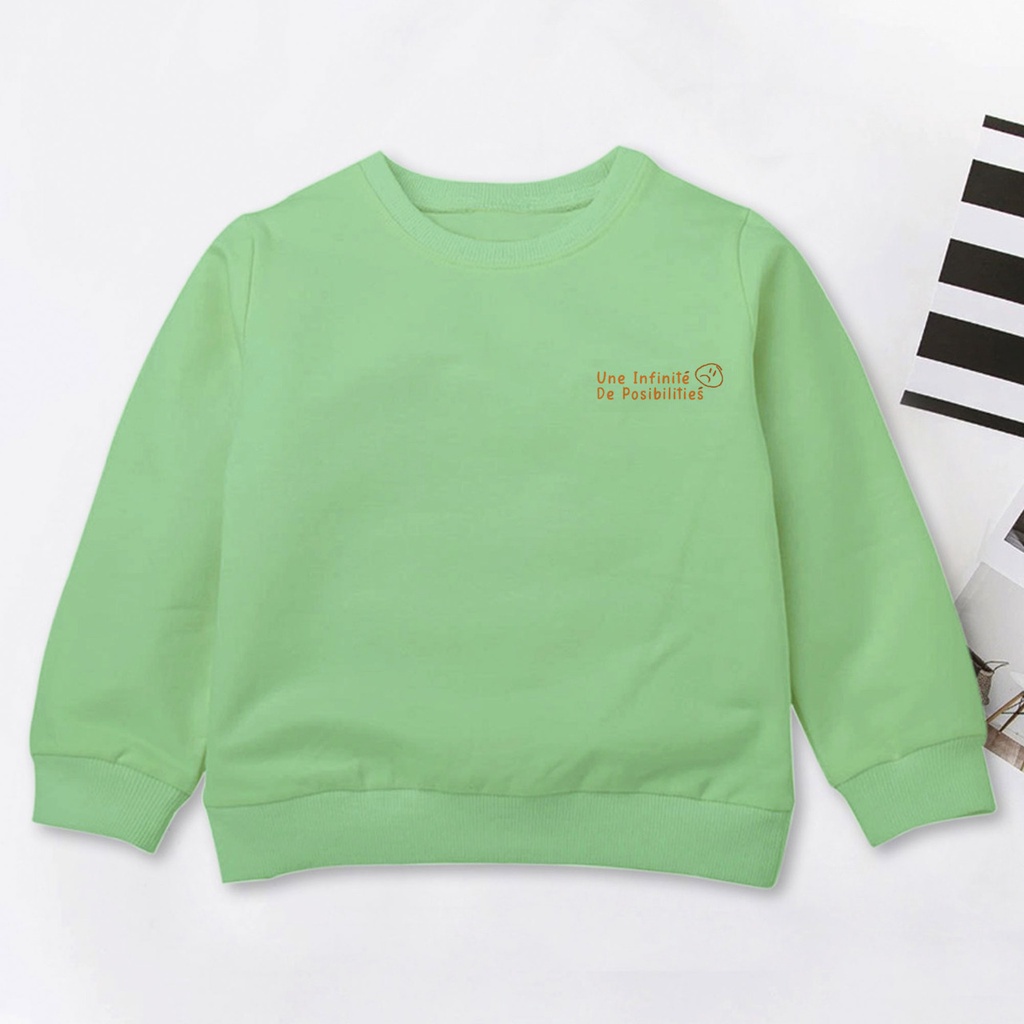 UNE INFINITE SWEATER ANAK FLEECE UNISEX TEBAL TERBARU'