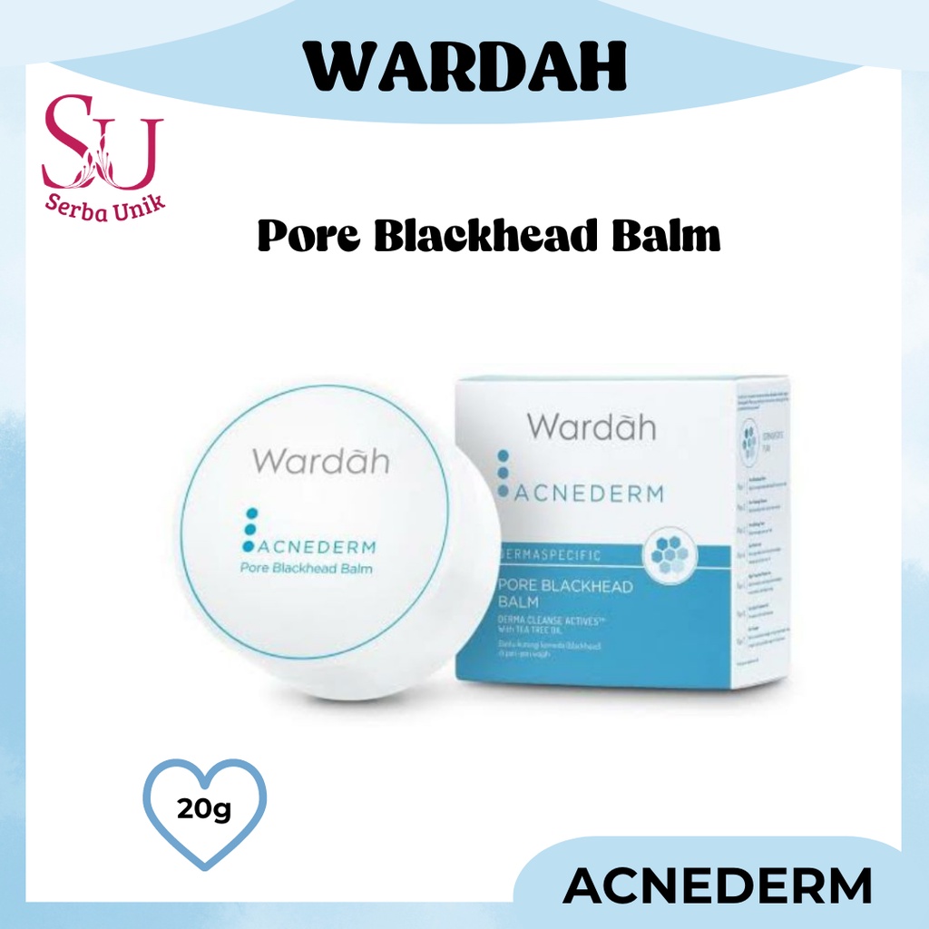 Wardah Acnederm Pore Blackhead Balm With Tea Tree Oil 20g | Pembersih Komedo
