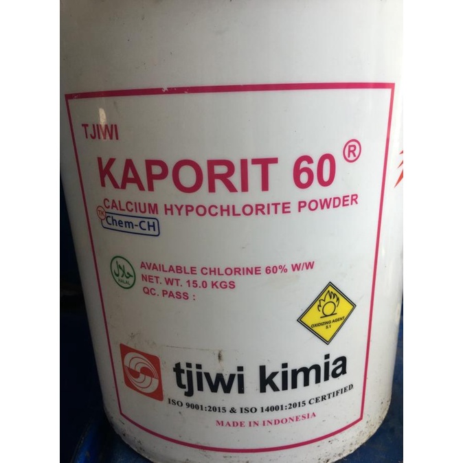 @=@=@=@=] Kaporit 60% Kaporit Bubuk/ Sodium Hypochloride Powder 1 Pail 15 kg