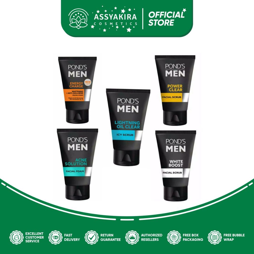 Pond's Men Facial Foam | Facial Scrub 50g | 100g (All Varian)