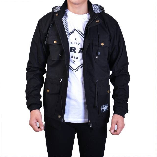 JEC Jaket Parka Polos Full Premium | Jaket Kanvas | Parka Polos | Jaket Gunung | Distro | Pria