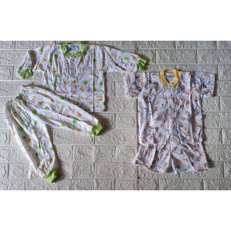 setelan baju bayi/Setelan piyama baju bayi/ kuzuka lengan panjang/kuzuka lengan pendek