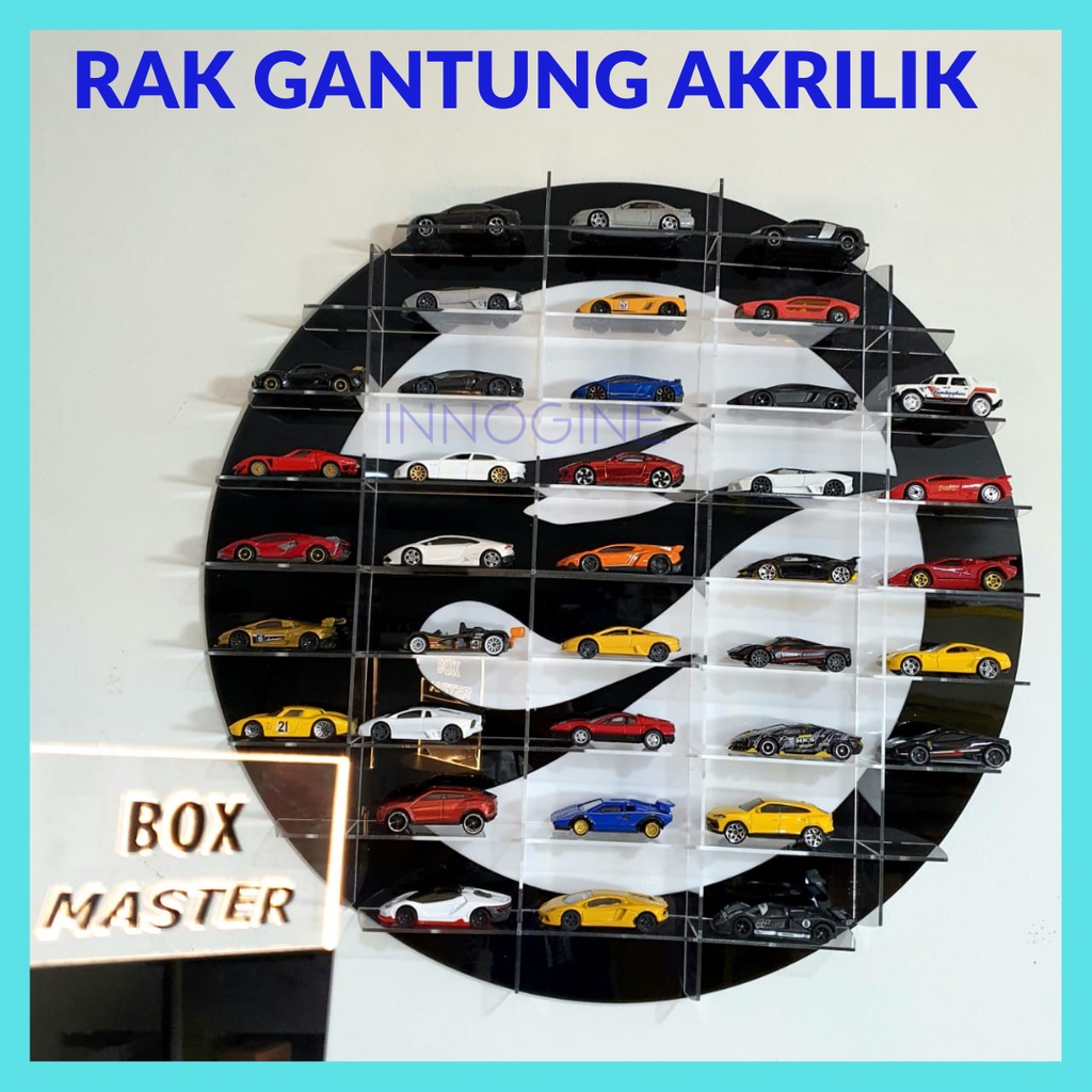 Rak Gantung TH rak organizer acrylic rak akrilik hot wheels pajangan akrilik custom tempat pajangan 