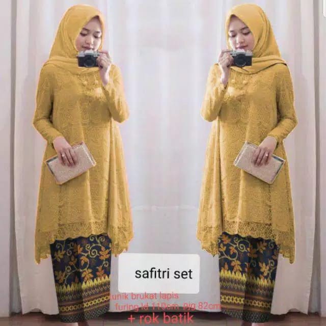 SETELAN SAFITRI / SETELAN WANITA BRUKAT / FASHION WANITA