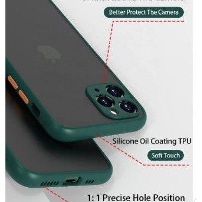 CASE DOVE IPHONE 11/12 /13 PRO XR X XS MAX 6 6s 7 8 PLUS - FROSTED MATTE BUMPER my choice Aero doff