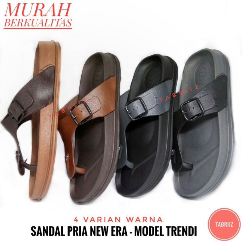 Sandal Pria NEW ERA Sandal Model Jepit Pria Cowok Berkualitas - Murah Awet Model Trendi