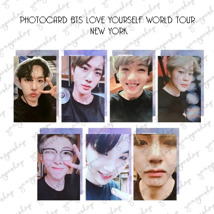 [READY / SET] SET DVD LOVE YOURSELF NEW YORK TOUR BTSN PHOTOCARD FAN MADE UNOFFICIAL YANGPASHOP JUNG