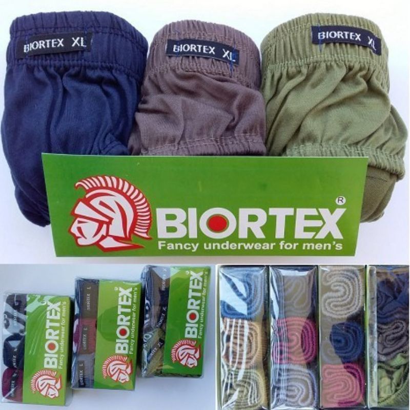 Celana Dalam Pria Sempak Pria BIORTEX Isi 3 Pcs