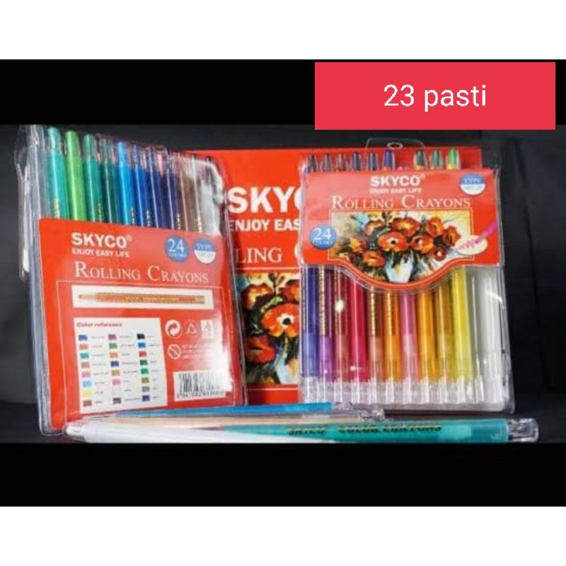 

crayon putar skyco 24 warna