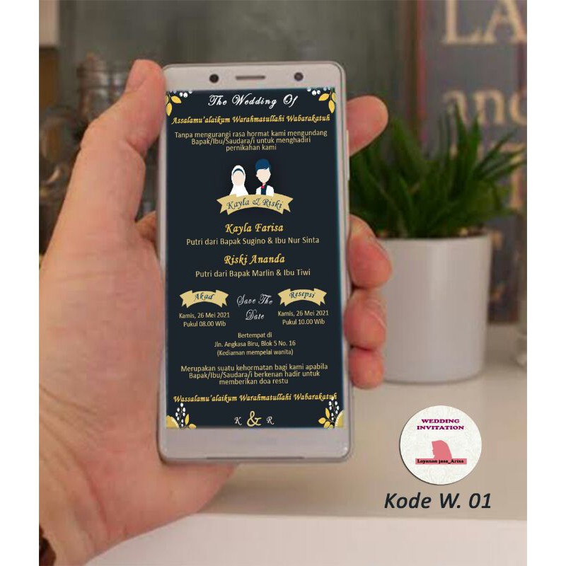 Undangan Pernikahan Gambar/JPG | Undangan Digital
