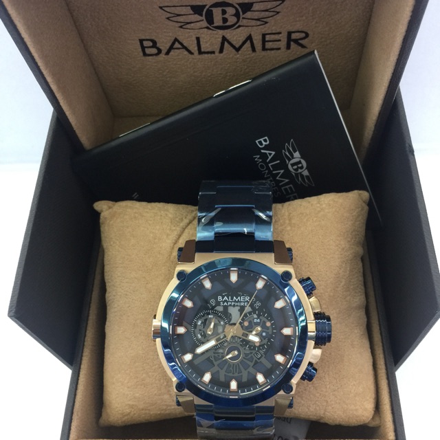 BALMER sapphire tali rantai variasi warna pria B 7997 MR original 100%