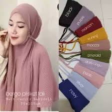 HIJAB BERGO MARYAM PLISKET TALI DIAMOND GRADE A