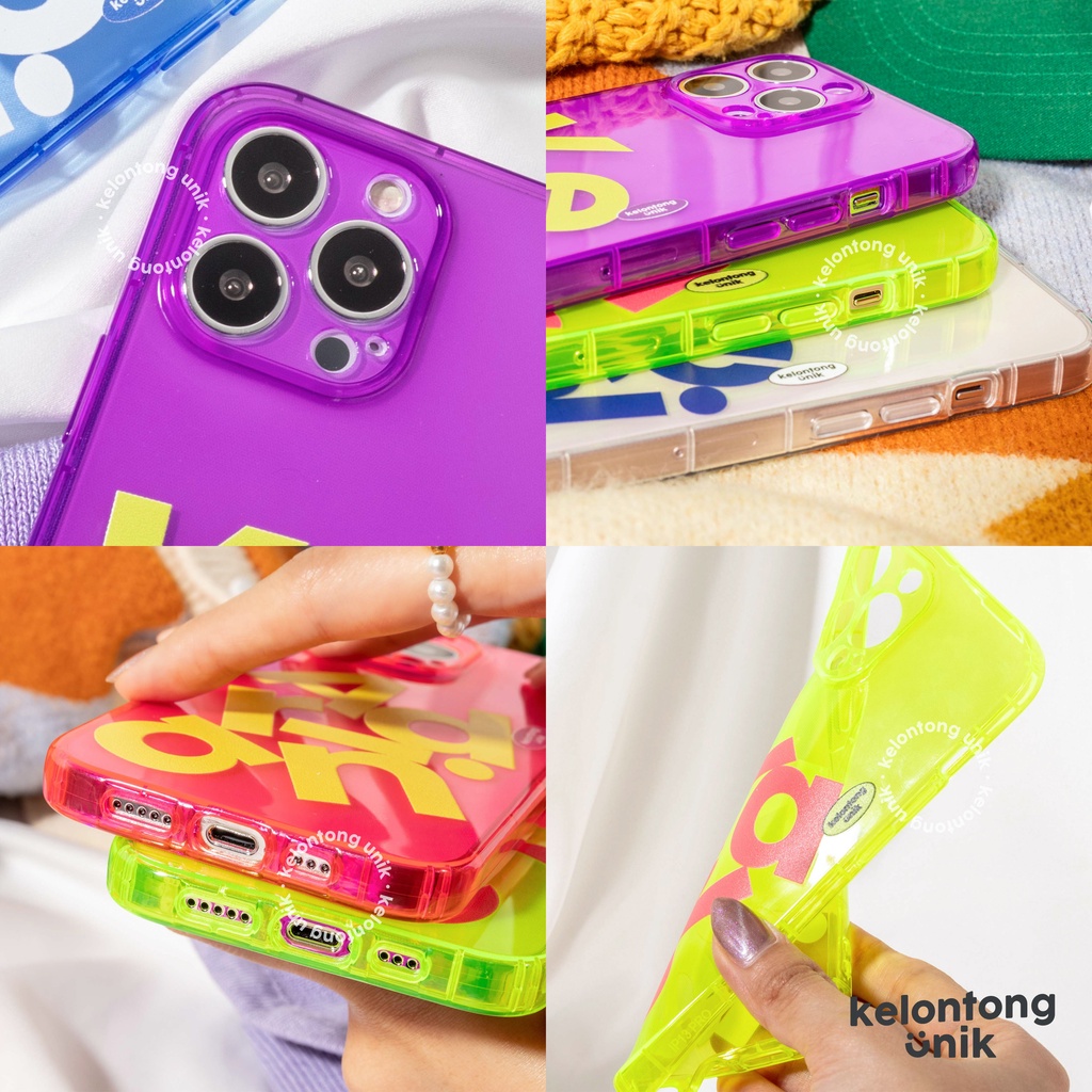 LANGSUNG KIRIM TANPA PO | (Seri 1) For iPhone - THE 80'S Neon Case - Premium Case Custom Nama