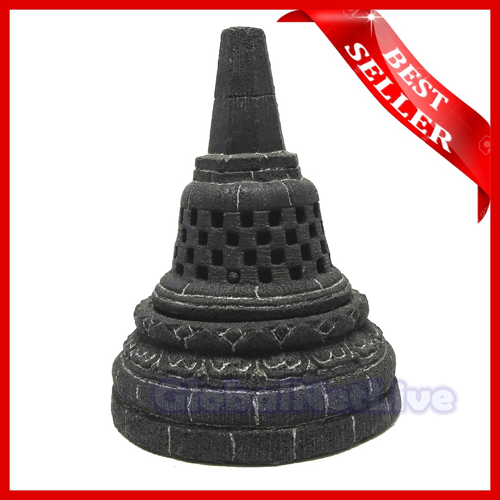 Miniatur Stupa Candi Borobudur - patung pahat batu