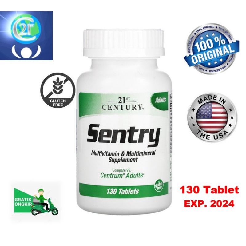 Jual Sentry Multivitamin & Multimineral 21st Century untuk orang Dewasa ...