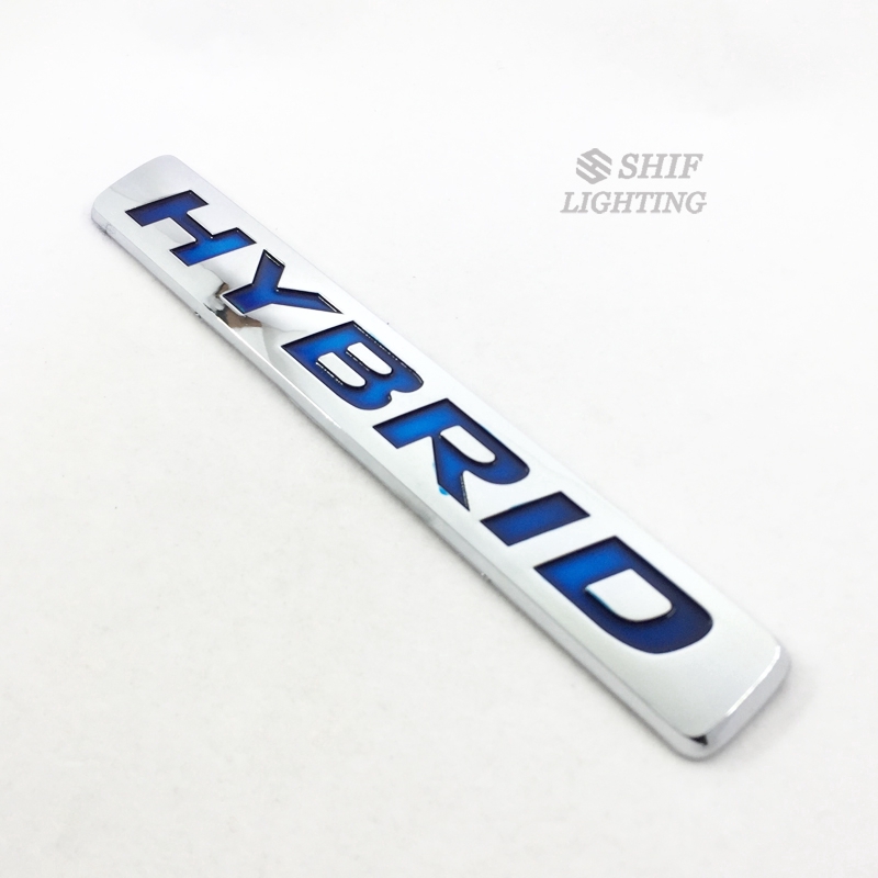 1Pc Stiker Emblem Logo HYBRID Bahan ABS Untuk Dekorasi Mobil Toyota