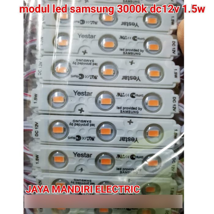 MODUL LED SAMSUNG 1.5W 12V BENING 5630 3000k MODULE SIGN BOARD REKLAME