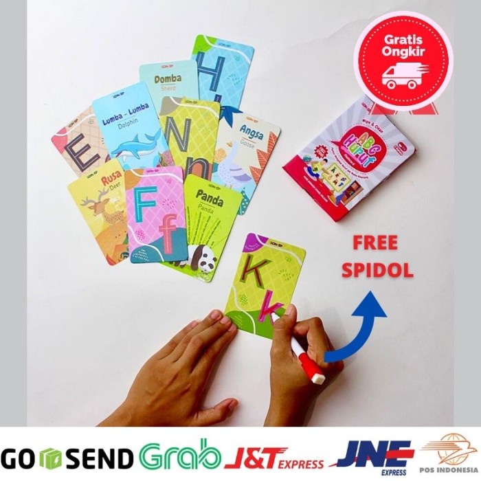 

(TERLARIS) Flashcard Anak Balita Flashcard Anak Edukasi Belajar Menulis Abjad A Z
