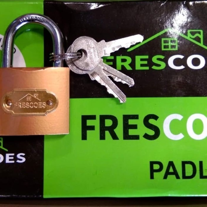 FRESCOES Gembok Rumah Pagar Ukuran 32mm Padlock Hardened