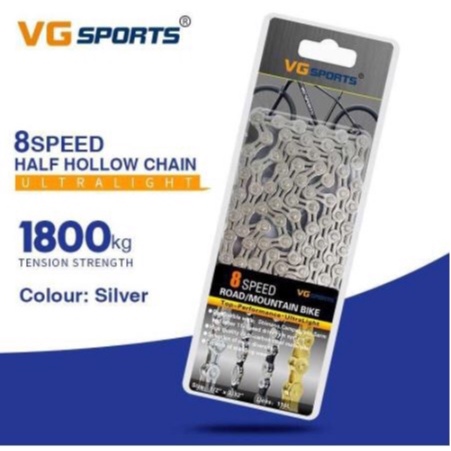 Rantai 8 speed Silver VGsport chain VG sepeda lipat roadbike MTB 8S