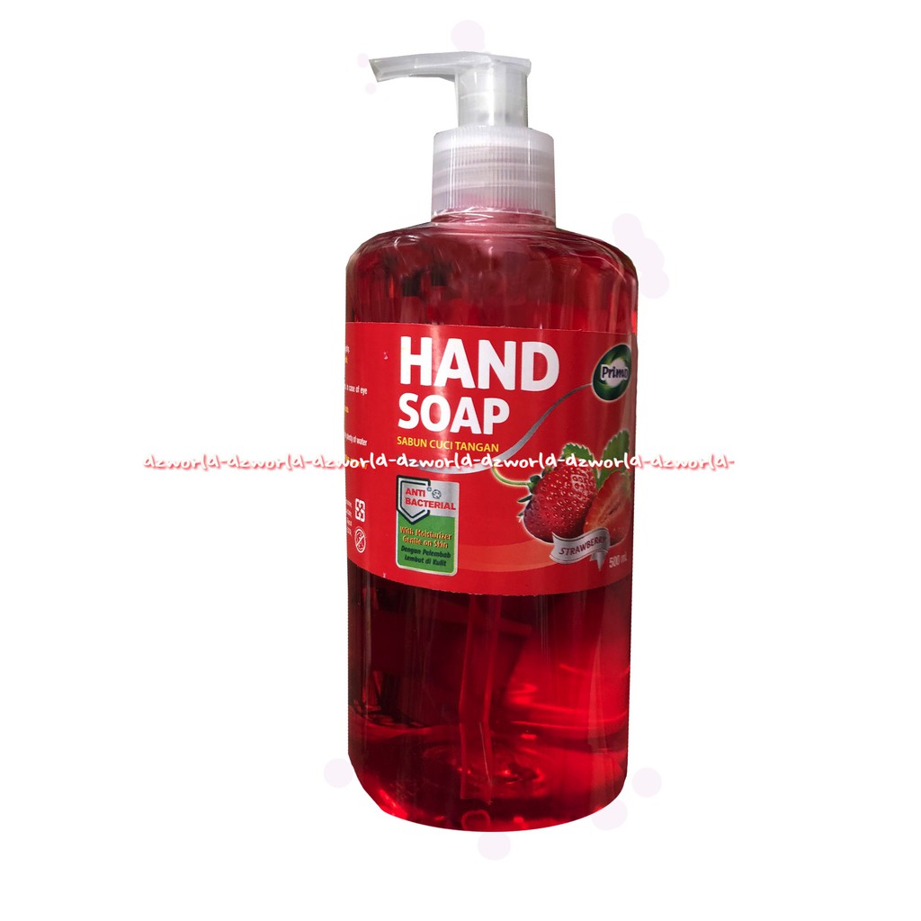 Primo Hand Soap Sabun Cuci Tangan 500ml Wangi Lemon Anti Bakteri Anti Bacteri Jeruk