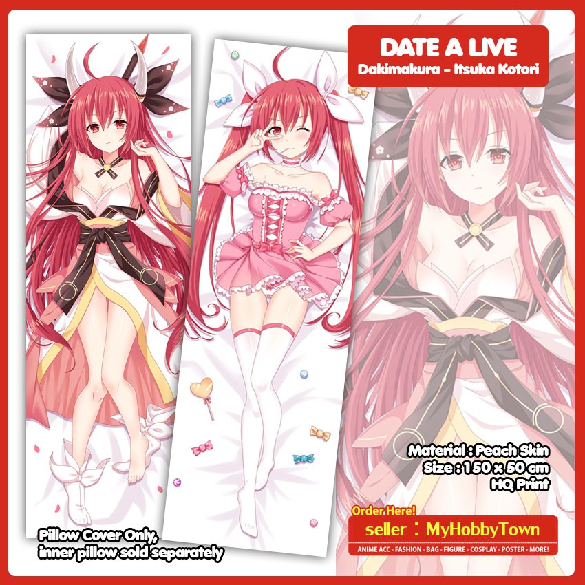 Sarung Bantal Anime Dakimakura Date A Live : Itsuka Kotori