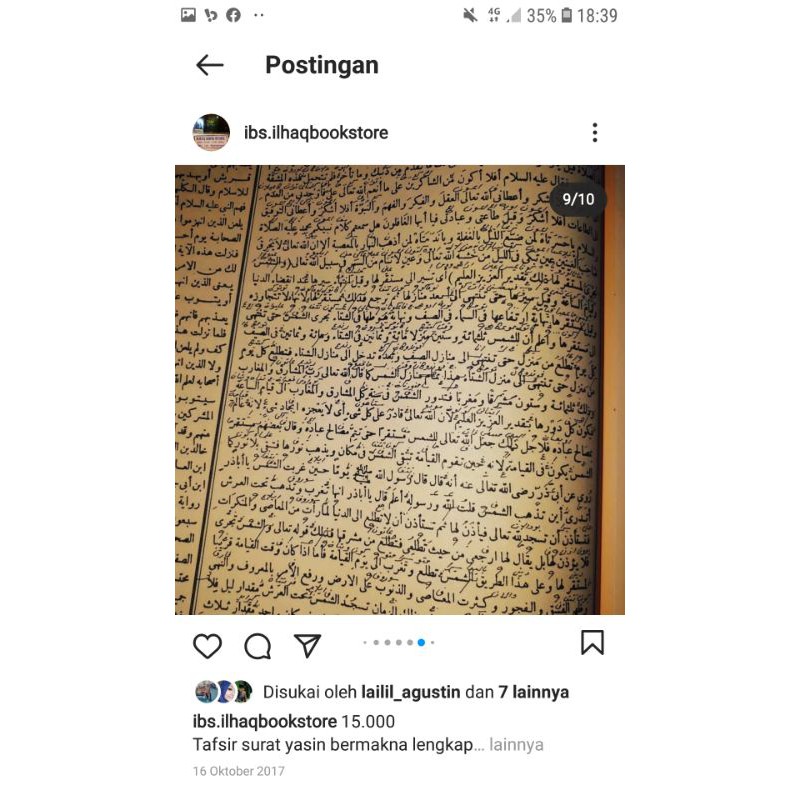 Tafsir Yasin makna pesantren