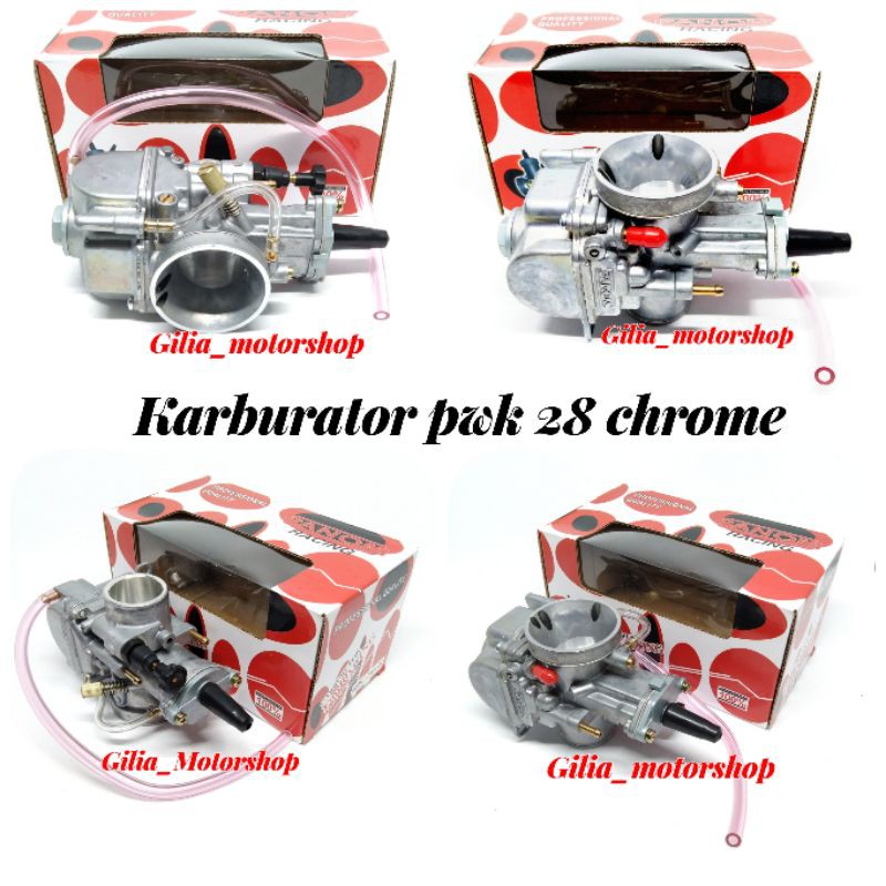 Karburator PWK 28 Panom Chrome Series/ Karbu PWK 28 Panom Cnc Universal