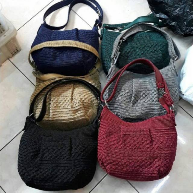  Tas  rajut  hobo mini  Shopee Indonesia