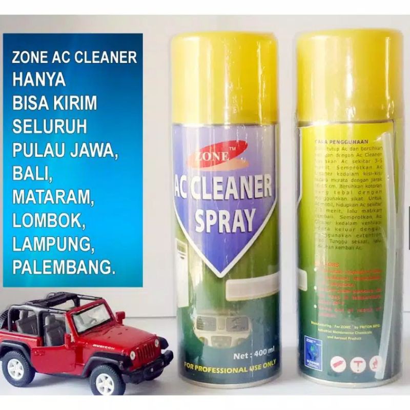 Ac cleaner zone 400 mili original pembersin ac mobil dan ac rumah, pewangi ac, disinfectan