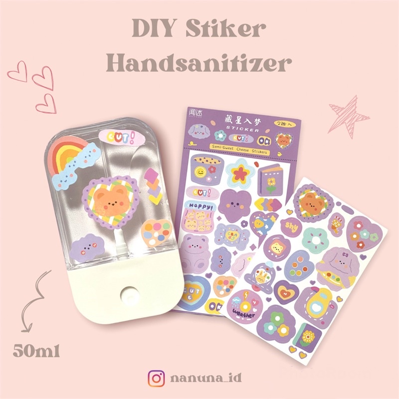 DIY Stiker Handsanitizer Touchland Pocket