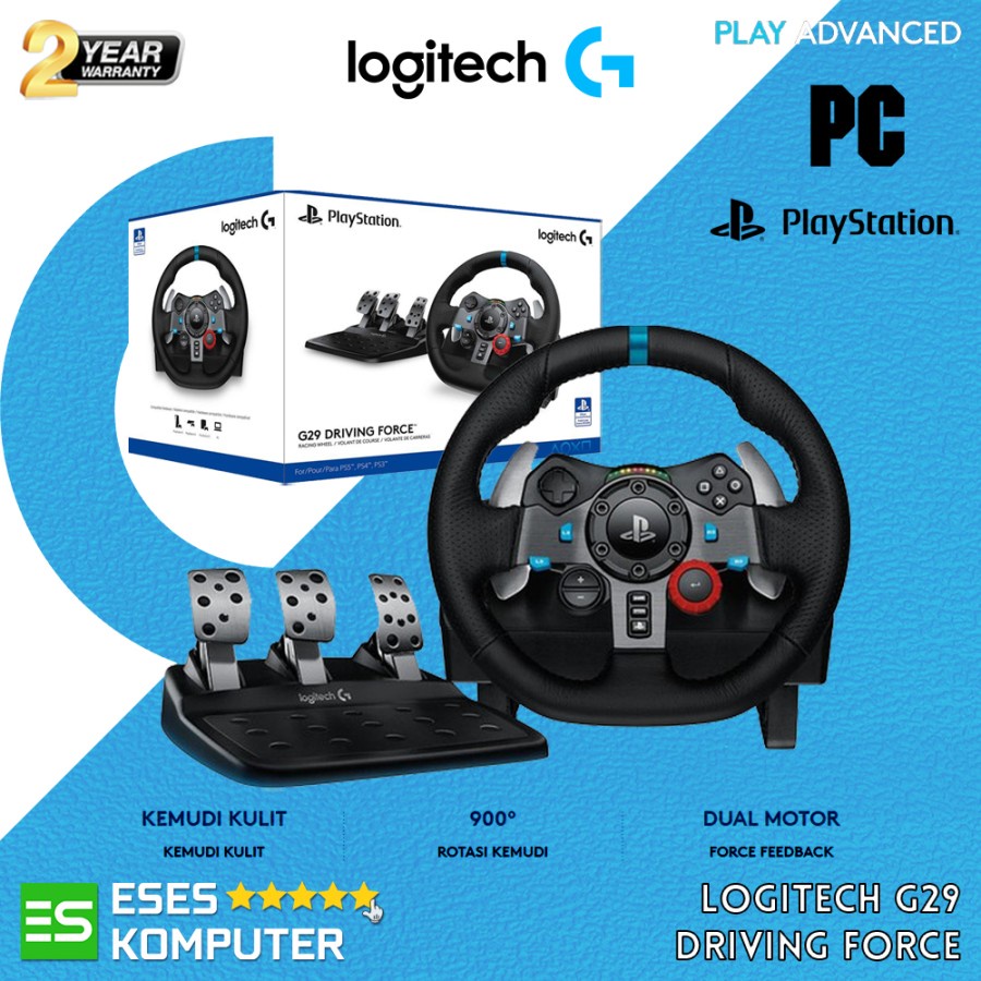 Racing Simulator Logitech G29 Driving Force - Gaming Wheel + Pedals