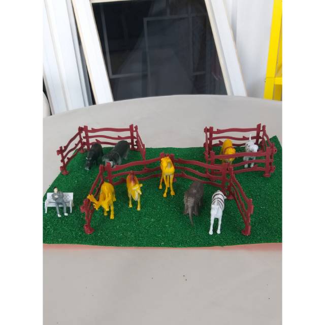 (KOLIKULI) Wild Animal Figurines - Set Mainan Hewan Karet