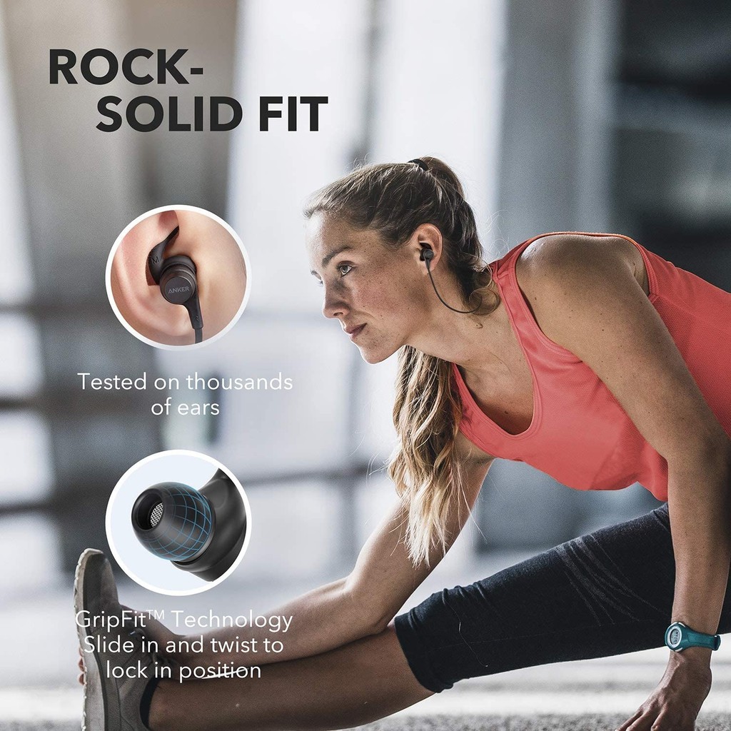 SOUNDCORE SoundBuds Flow A3413 - Sporty Waterproof Bluetooth Earphone - Wireless Earphone SOUNDCORE