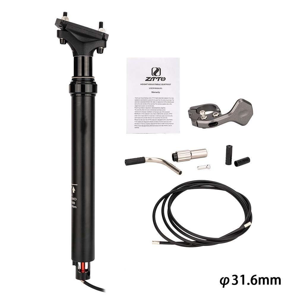 Lanfy MTB Dropper Seatpost Sepeda Jalan Aluminium Alloy Internal Routing Remote Tuas 30.9mm 31.6mm Sepeda Part Kursi Tabung
