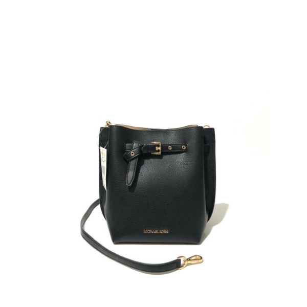 MK Michael Kors Emilia Sm Bucket Bag Black