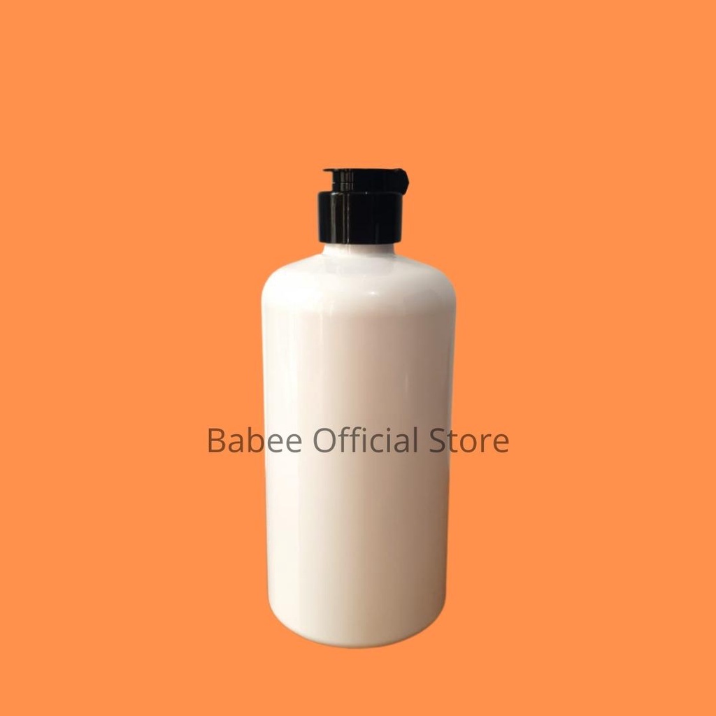 BOTOL PLASTIK 500ML PUTIH FLIPTOP /BOTOL ISI ULANG LOTION 500ML / BOTOL PUTIH 500ML WADAH SI ULANG SABUN