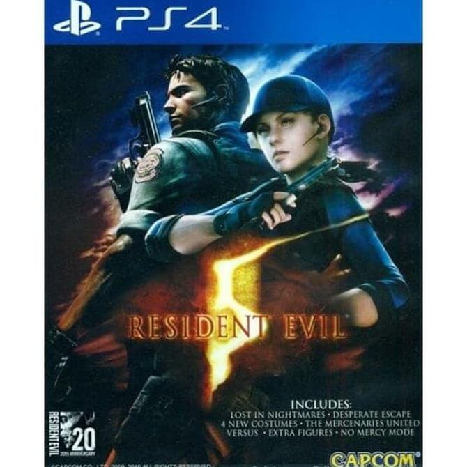 Baru Ready  Ps4 Resident Evil 5 Cd Game Bd Ps 4 Playstation 4 Eng Ver