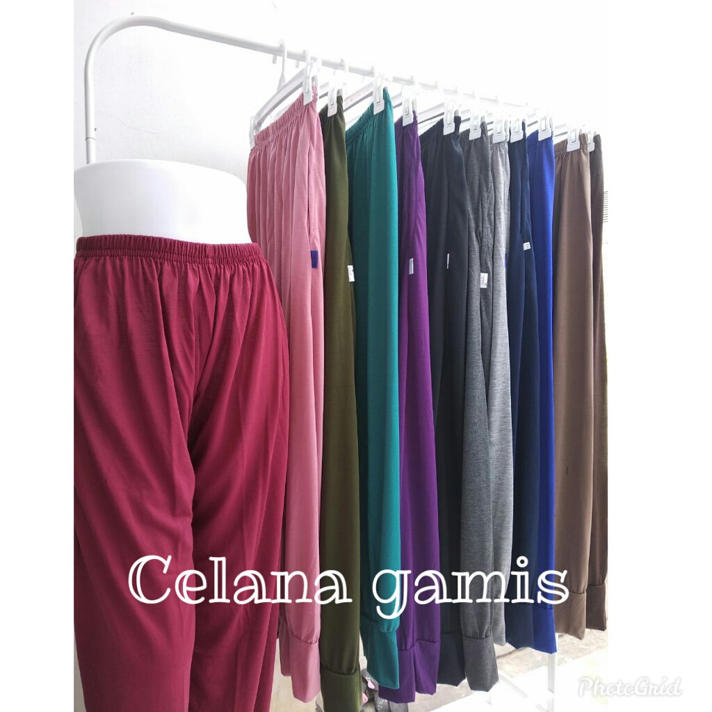 Celana Dalaman Gamis Bahan Kaos Rayon CELAMIS Model Aladin Adem