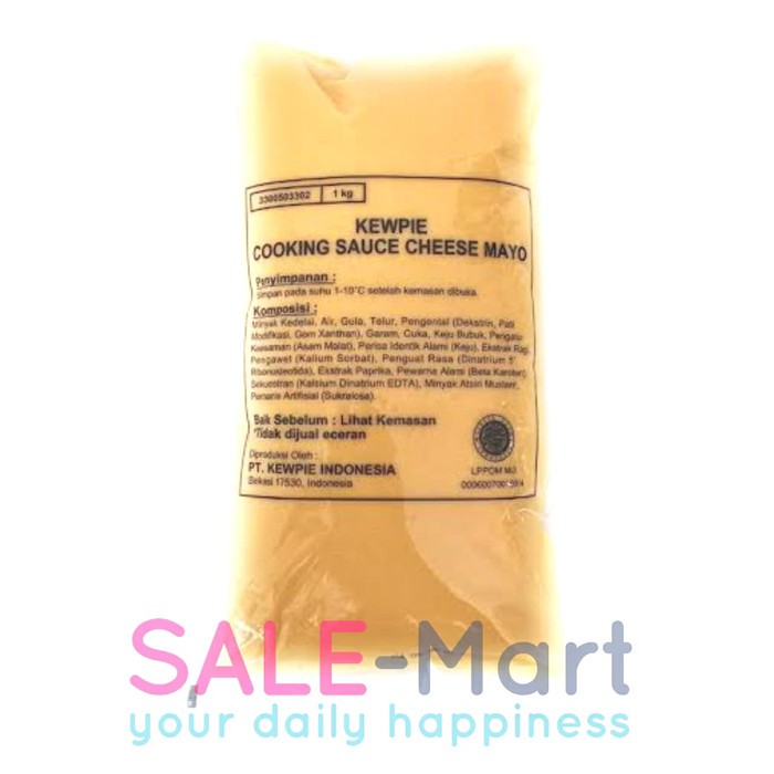 

Kewpie Cooking Sauce Cheese Mayo 1kg / Saus Keju Mayo Halal Berkualitas